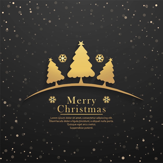 Beautiful merry christmas card background