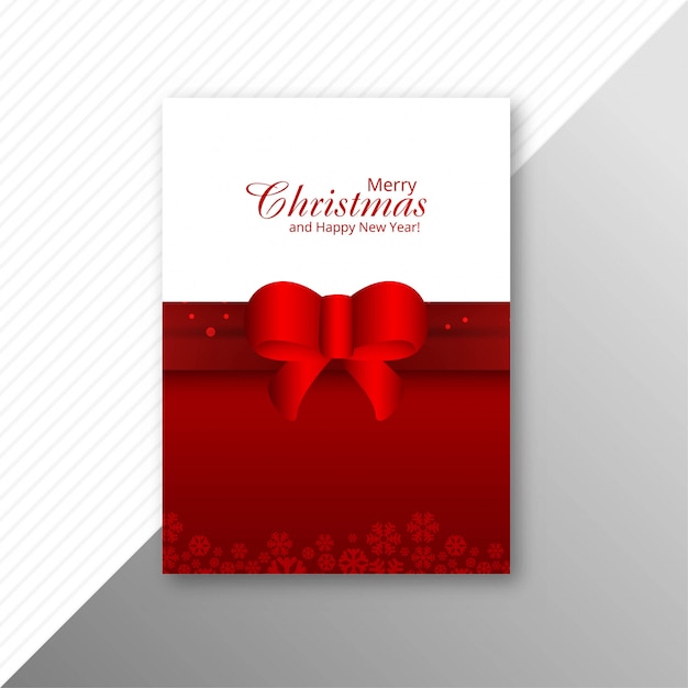 美しいメリークリスマスカードのパンフレットのデザイン