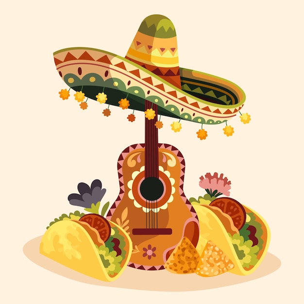 Beautiful mexico design for national days and festivities