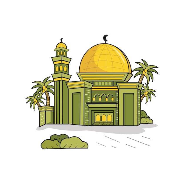 Beautiful Mosque Vector Illustration Design