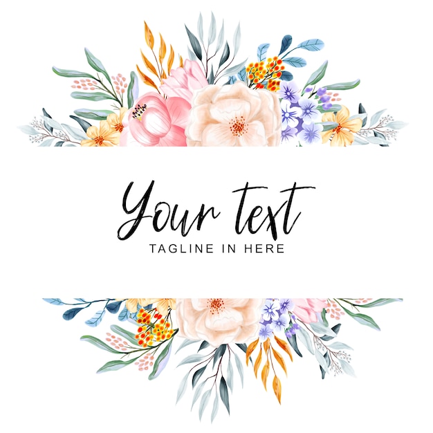 Beautiful multi-background floral frames