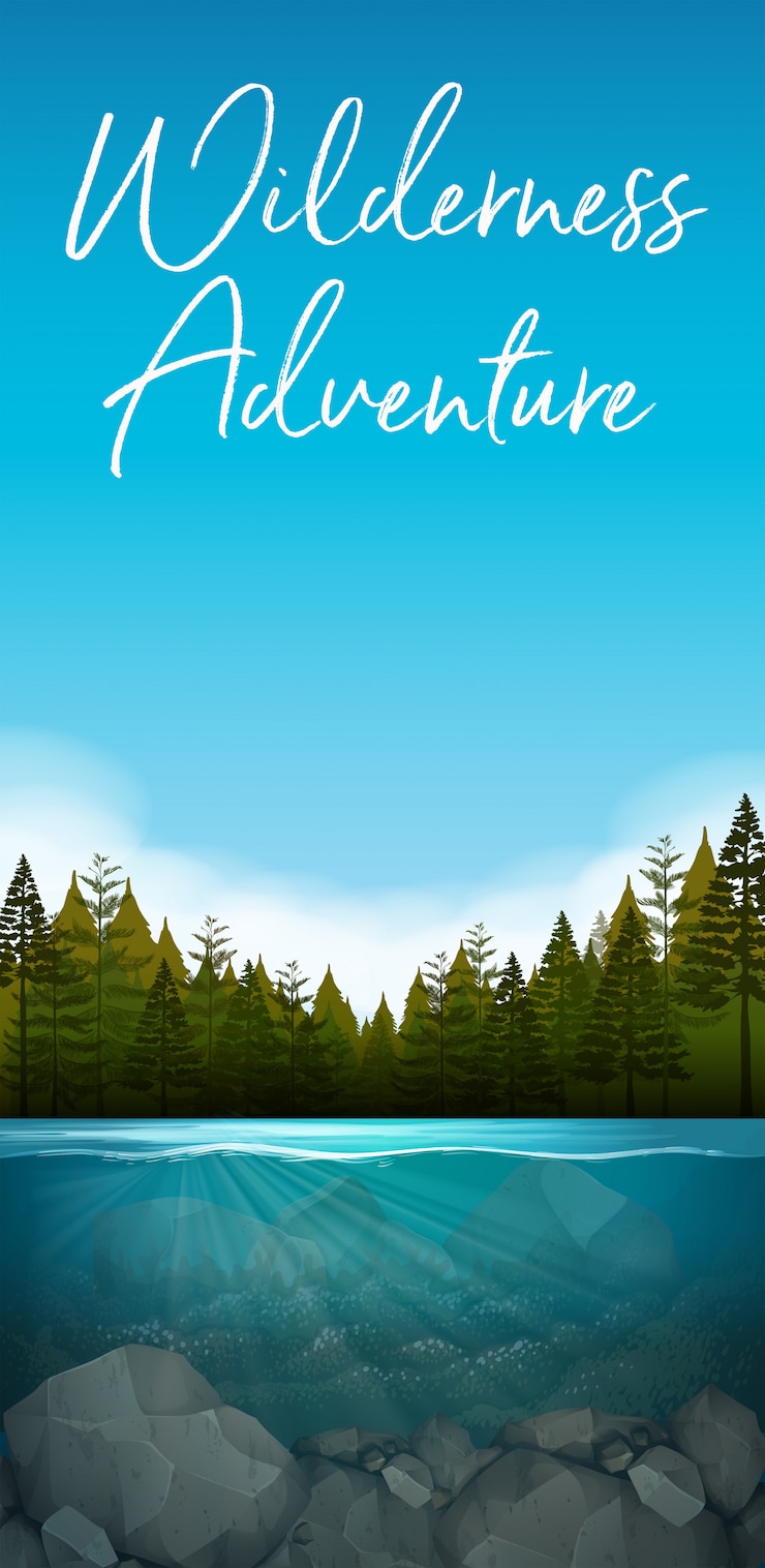 Vector a beautiful nature landscape