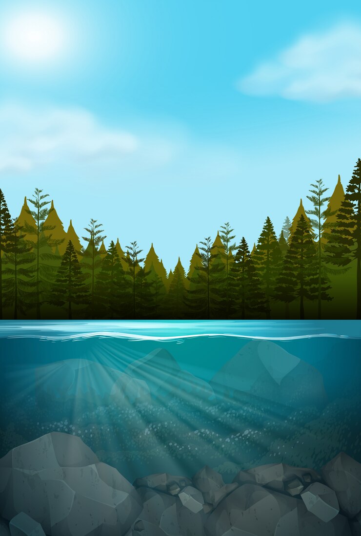 Vector a beautiful nature landscape
