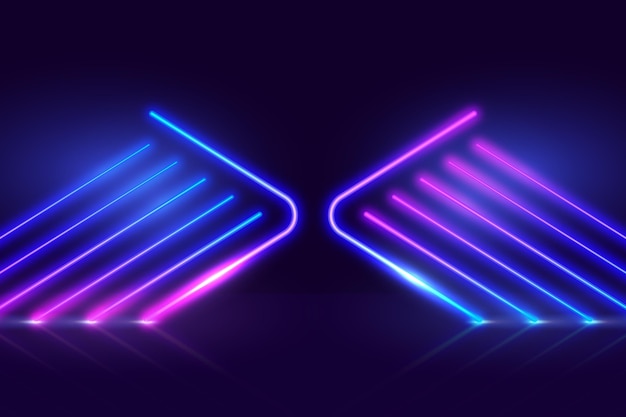 Vector beautiful neon background design