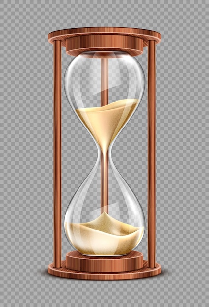 beautiful oldfashioned sand glasses isolated on white hourglass isolated on white
