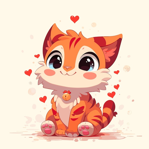 красивый оранжевый котенок