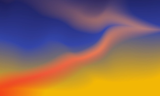 美しいオレンジ黄色と青のグラデーションの背景の滑らかで柔らかい質感