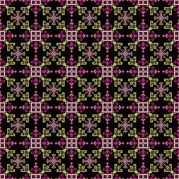 Beautiful ornament ethnic ukrainian embroidery seamless pattern