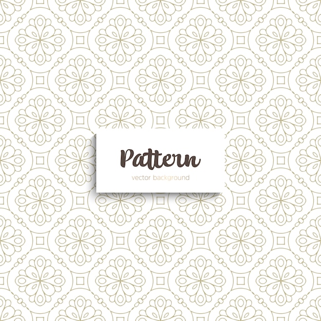 Beautiful ornamental seamless pattern