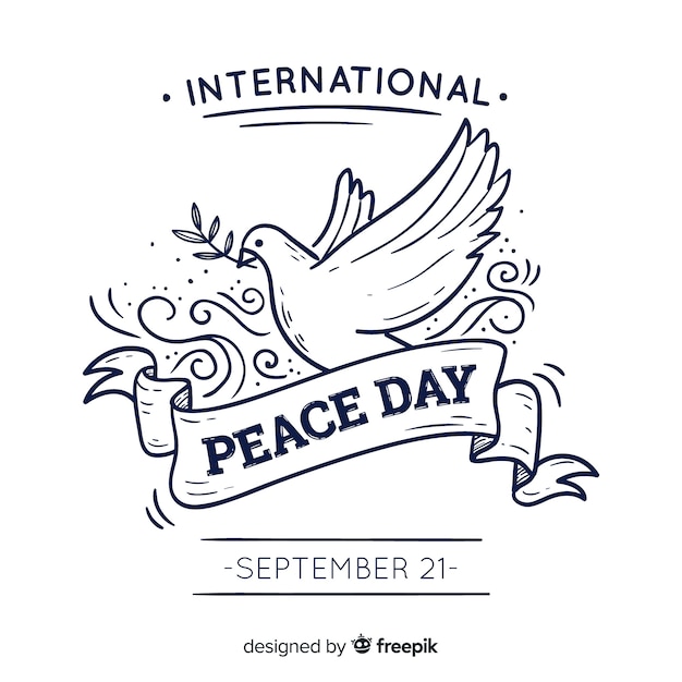 Beautiful peace day background