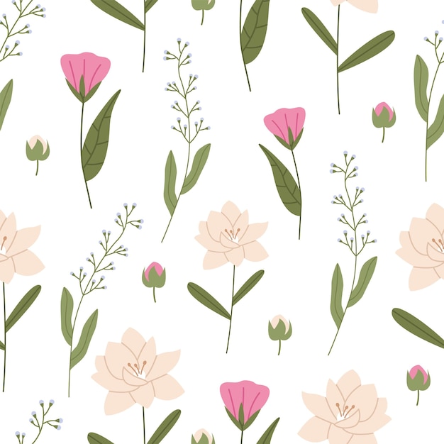 Beautiful peony roses seamless pattern