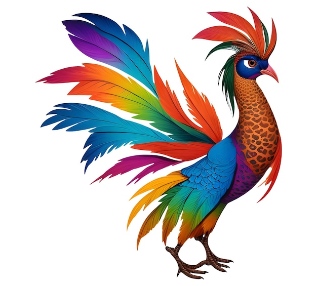 Vector beautiful pheasant bird logo design