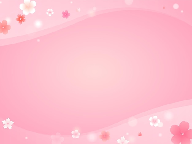 Beautiful pink floral background vector illustration