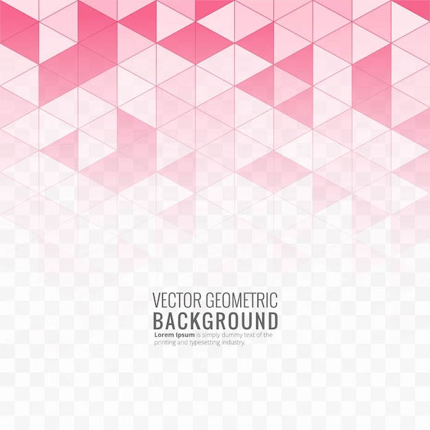 Vector beautiful pink geometric background illustration