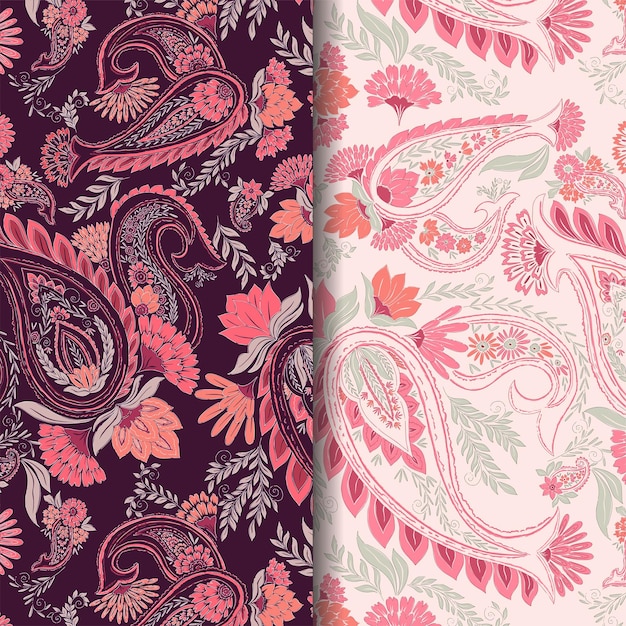 Beautiful Pink Paisley Patterns