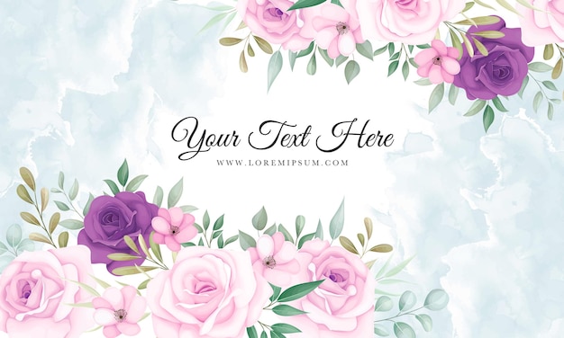 Beautiful pink and purple floral background