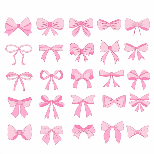 Beautiful pink ribbon vector