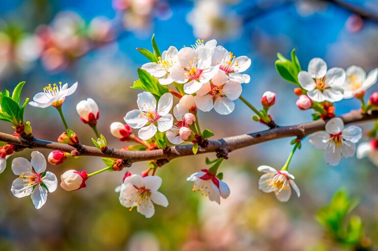 Vector beautiful plum blossom