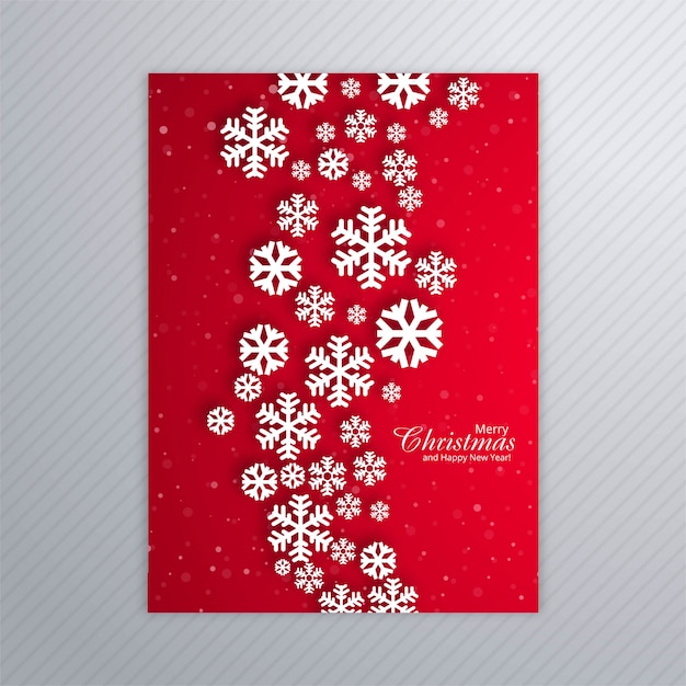 Vector beautiful poster of snowflakes