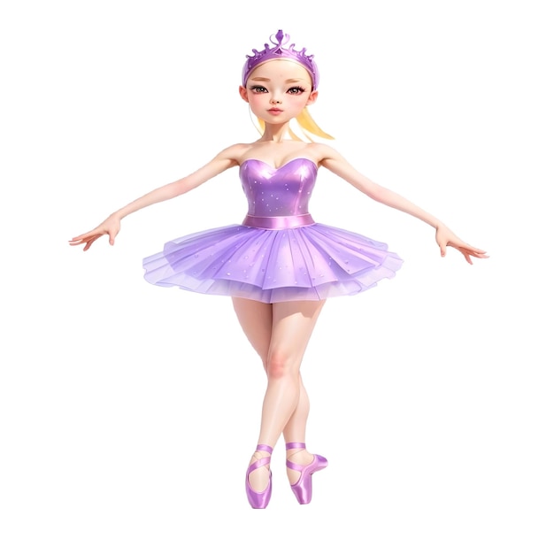 Vector beautiful princess ballet and dress tutu