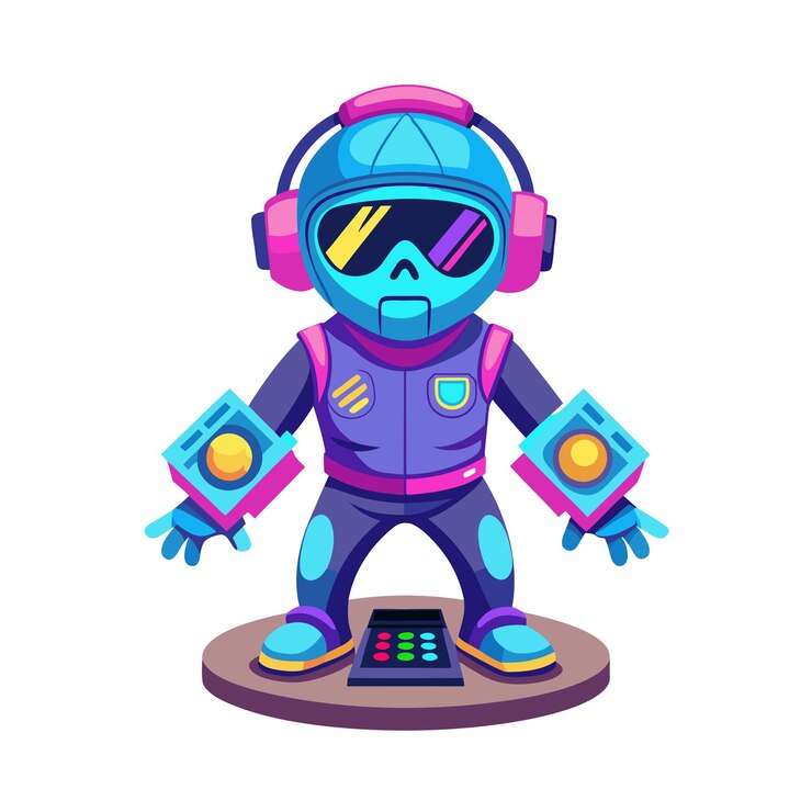 Vector beautiful professional cartoon character design vector illustration