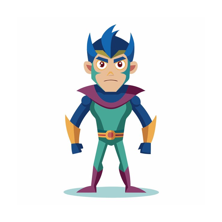 Vector beautiful professional cartoon character design vector illustration