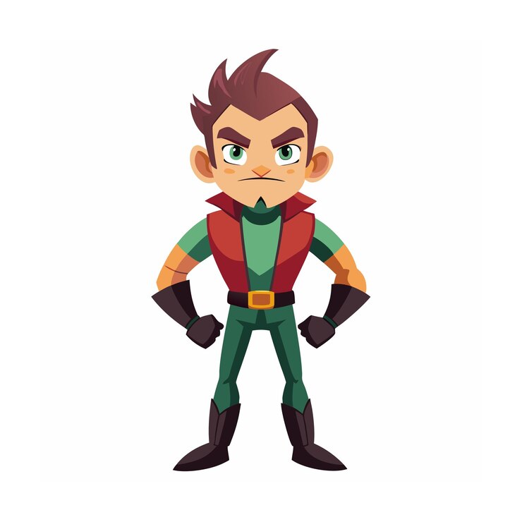 Vector beautiful professional cartoon character design vector illustration