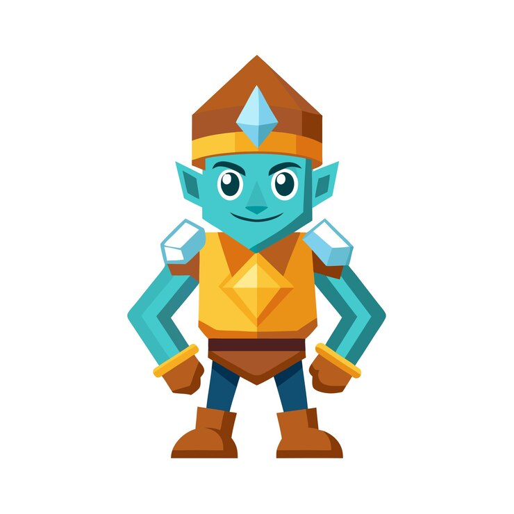 Vector beautiful professional cartoon character design vector illustration
