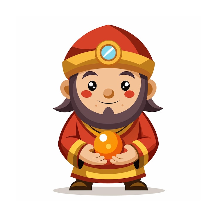 Vector beautiful professional cartoon character design vector illustration