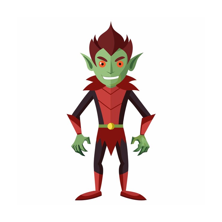 Vector beautiful professional cartoon character design vector illustration