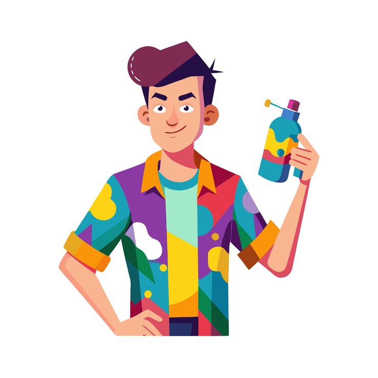 Vector beautiful professional man character vector illustration