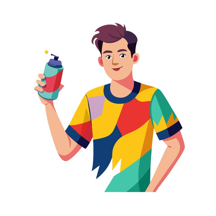 Vector beautiful professional man character vector illustration