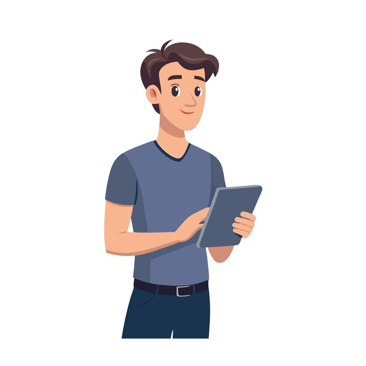 Vector beautiful professional man character vector illustration