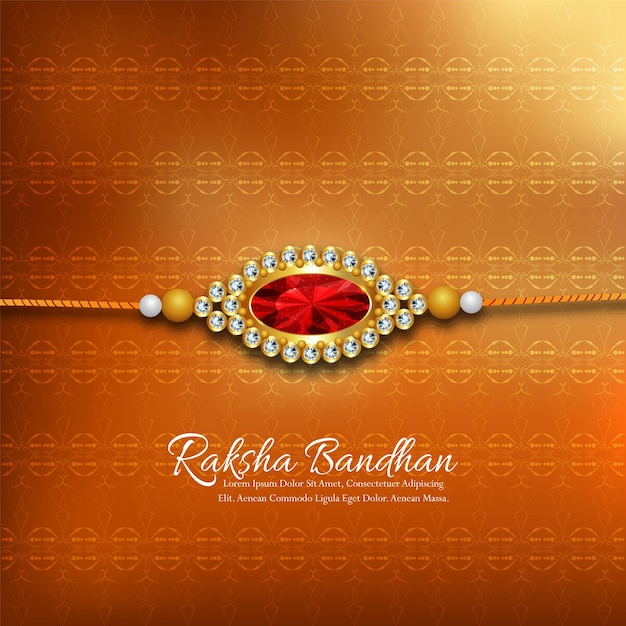 행복한 Raksha Bandhan 또는 행복한 Rakhi를 위한 아름다운 Rakhi