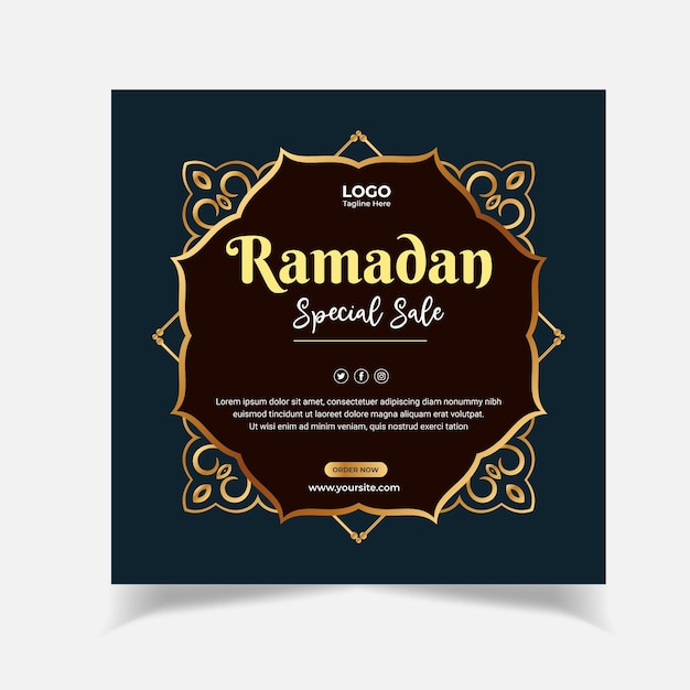 Beautiful Ramadan background design