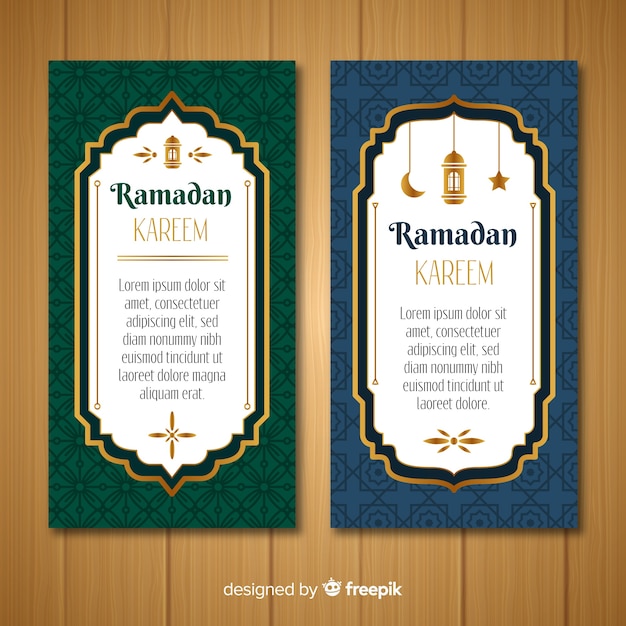 Beautiful ramadan banners