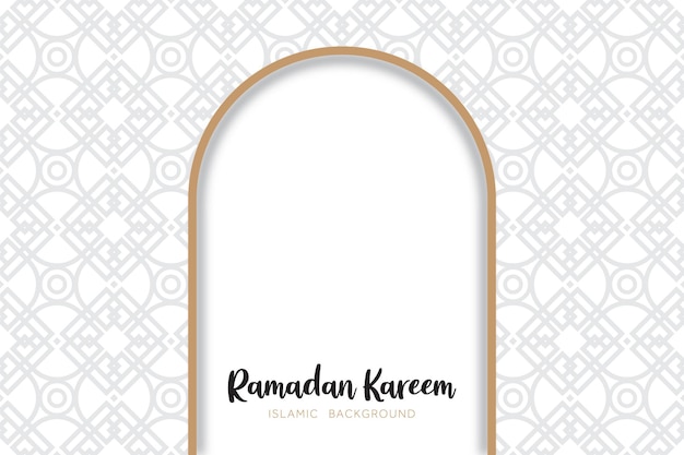 Beautiful ramadan kareem design with decorative pattern can be use to make background