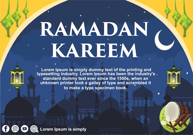 Bellissimo design ramadan kareem