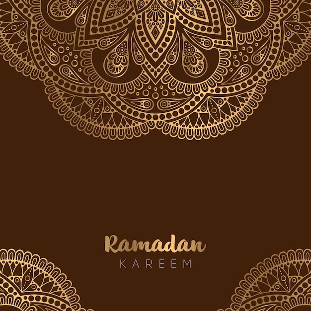 Beautiful ramadan kareem greeting card design