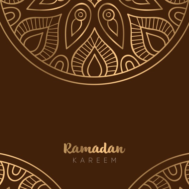 Design bellissimo biglietto di auguri ramadan kareem