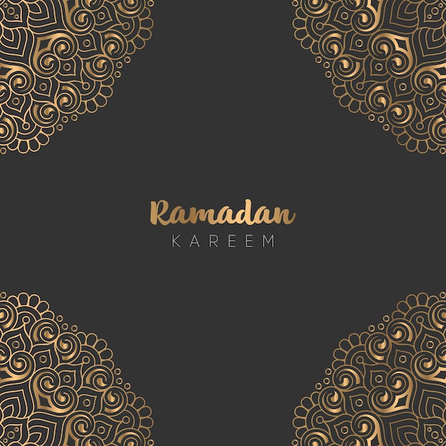 Design bellissimo biglietto di auguri ramadan kareem