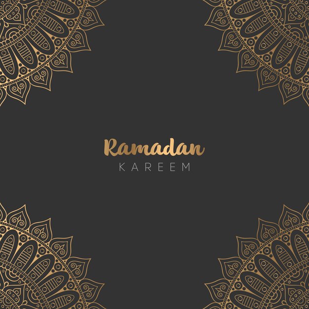 Design bellissimo biglietto di auguri ramadan kareem