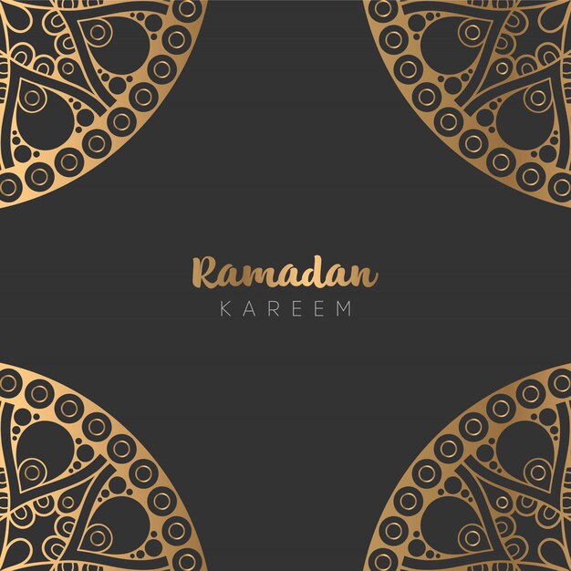 Вектор Красивый дизайн поздравительной открытки рамадан карим
