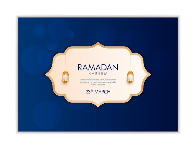 Vector beautiful ramadan kareem template design