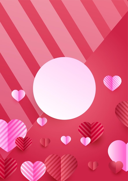 Beautiful realistic abstract love background for greeting card poster banner