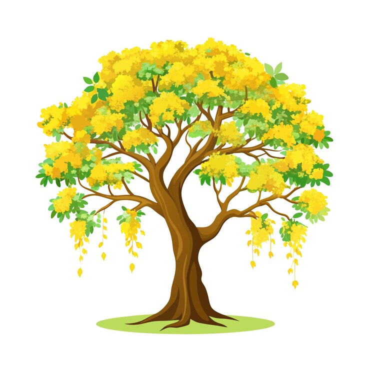 Vector beautiful realistic tree icon vector illustration isolated on a white background
