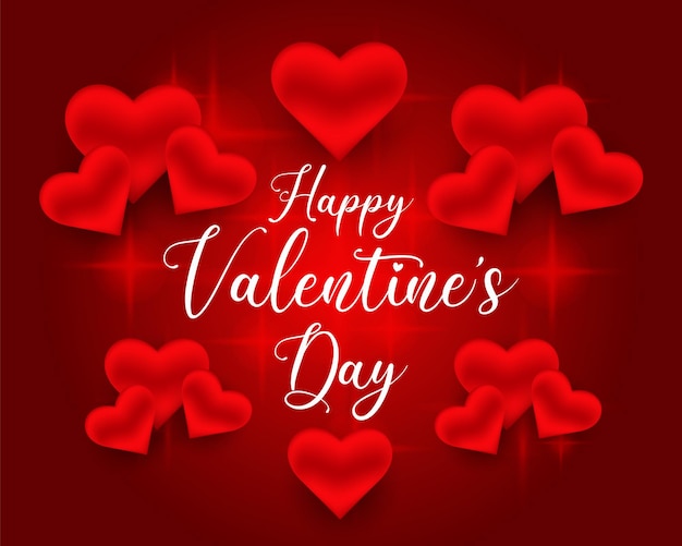 Beautiful realistic valentines day greeting card background