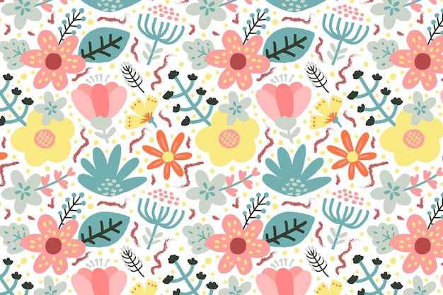 a beautiful retro floral seamless pattern