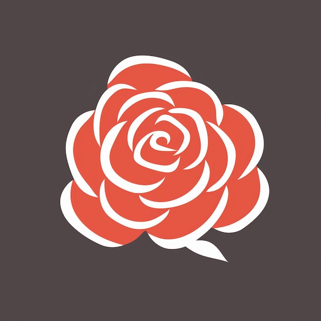 Vector a beautiful rose logo