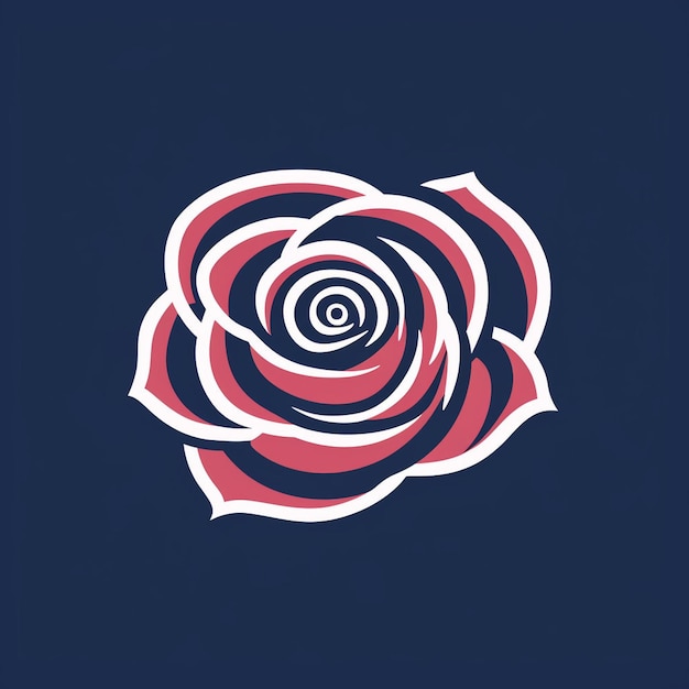 Vector a beautiful rose logo